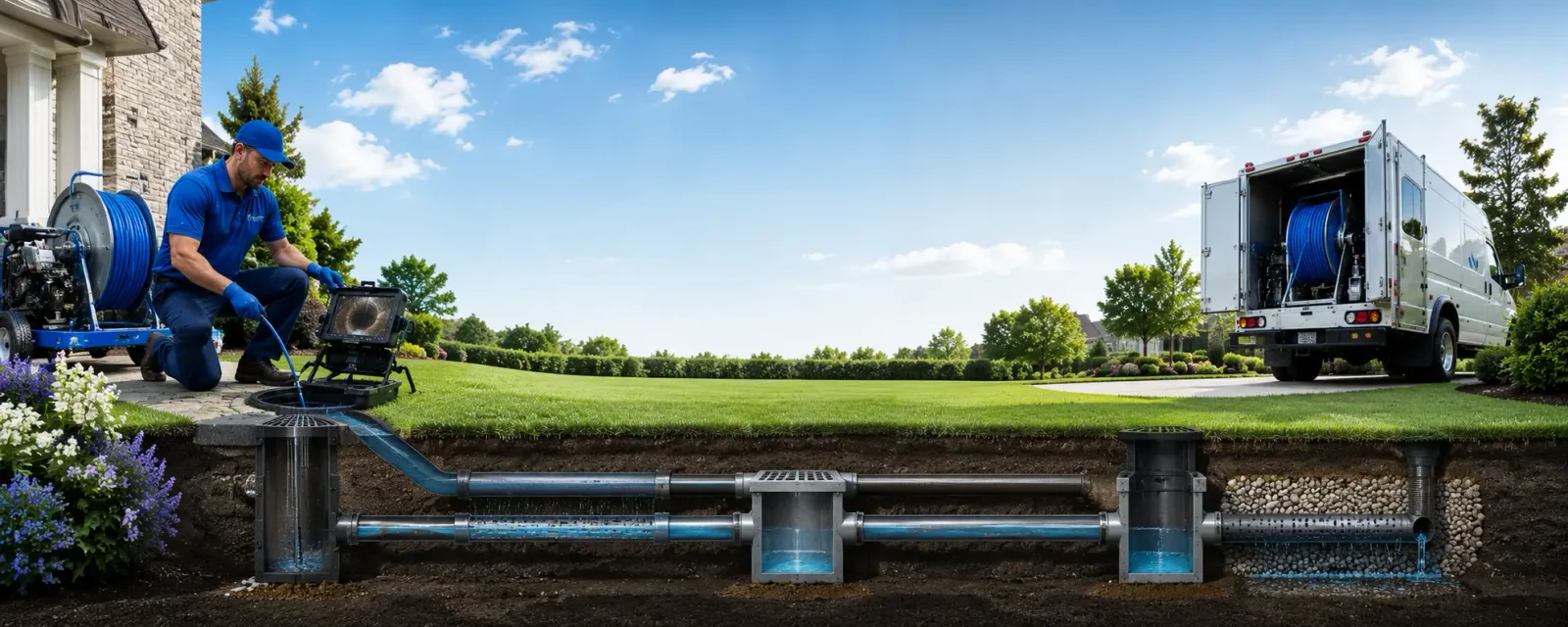 Outdoor drain cleaning information for Frankford, MO